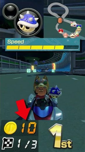 How to OUTRUN the BLUE SHELL in Mario Kart 8 Deluxe!