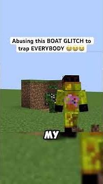 why is this BOAT GLITCH genuinely so OP??? #minecraft #gaming