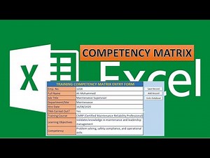 How to Create Employee Competency Inventory Matrix Part 1