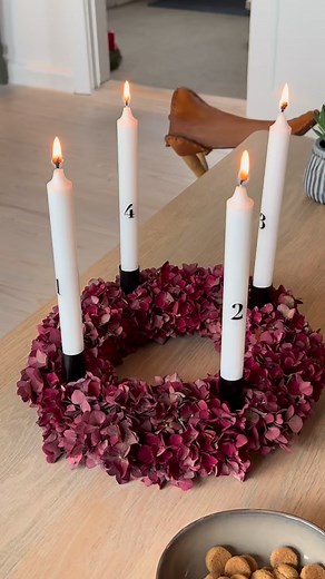 2.2K views · 13 reactions | A modern take on the Advent wreath  Do you make your own? or go for the ready-made kind?️ | Creativ Company | Facebook