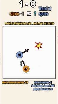 CWBT S2 [Round of 16 Match 3] Sickle 🪝Vs. Wand of Spells🪄 #earclacks #weaponball #gaming #games