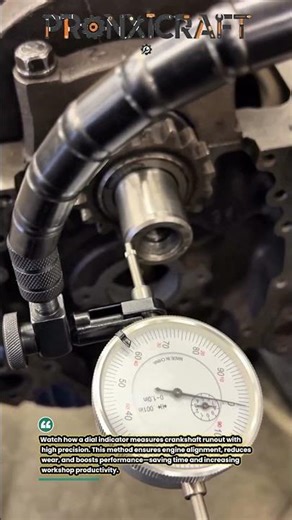 Precision Engine Measurement with Dial Indicator | Crankshaft Runout Check