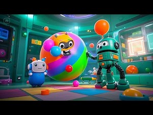 Five Little Robots on the Run | Fun Robot Rhyme for Kids | Nursery Rhymes & Songs for Children