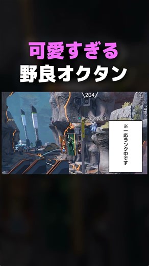 【APEX】可愛すぎる野良オクタンさん【#shorts 】