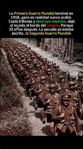 cómo la Primera Guerra Mundial creó la Segunda #guerras #ww2 #datohistorico #curiosidadeshistoricas