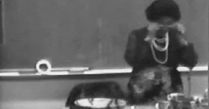 Pomo Basket Weaver Mabel McKay Gives a Lesson