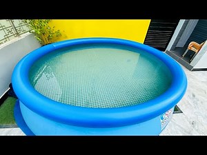 Intex Easy Set Pool 10ftx24in | Intex Pool Review step bystep | Intex Pool Cover Unboxing & Review |