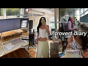 intern vlog 🚃 6AM productive days in my life, product management, living alone & cake decorating