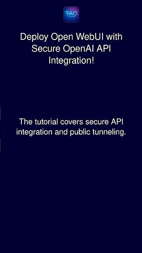 Deploy Open WebUI with Secure OpenAI API Integration!