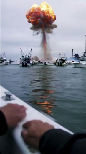 Boat EXPLODES out of nowhere! #boat