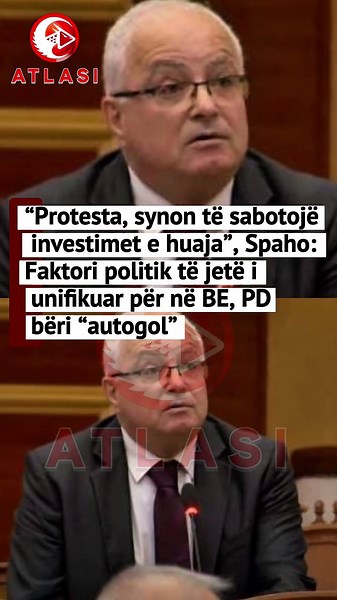 “Protesta, synon të sabotojë investimet e huaja”, Spaho: Faktori politik të jetë i unifikuar për në