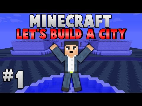 Minecraft: Let's Build a City - Government Building Structure - Episode 1