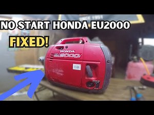 Honda EU2000i Won't Start FIXED! Easy Generator Repair Solution.