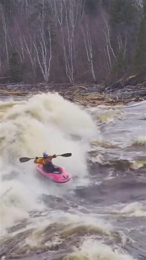 One Wrong Move... and It's Game Over! Extreme Whitewater Kayaking! 🌊🚣 #nature
