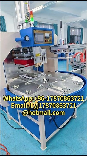 Four-Station Automatic High Frequency Welding Machine for PVC PET Blister Package Sealing#hfmachine