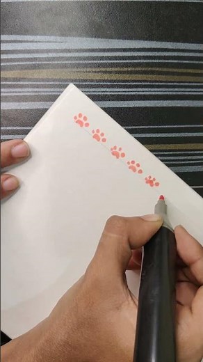 🐶 Dog Paw Border Design for Project/File | ASMR | Bunnyy_Artzz 🎨