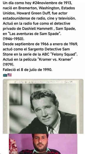 #unitedstates /Howard Duff — La Voz de Sam Spade y un Icono del Cine, Radio y TV (1913–1990)
