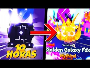 FARMEI 10 HORAS NA ATUALIZAÇÃO DE ALIENS DO PET SIMULATOR X E PEGUEI MYTHICAL GOLDEN! - ROBLOX