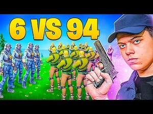 6 POLICIAIS VS 94 LADRÕES NO FORTNITE! - HERO BASE