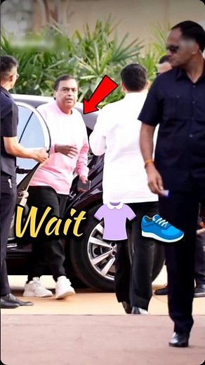 🦁Mukesh Ambani’s Casual Look!💸 Pink Sweatshirt & Luxury Shoes Price Reveal 🔥 #Ambani #Shorts #reels
