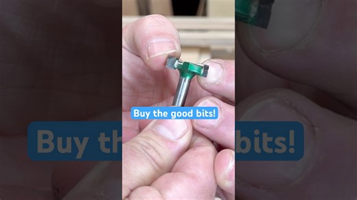 Router bit suggestions for small flattening sleds #workshop #router #woodworking