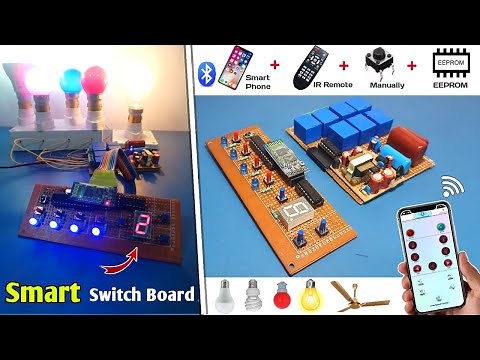 Diy Complete Home Automation System | 4 Lights On Off & 1 Fan Speed Control | Smart Switch Board