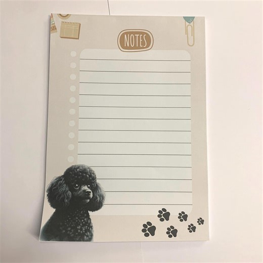 Black Toy Poodle Notepad: Dog Lover Stationery Gift - Etsy