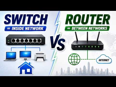 Switch vs Router: MAC Address vs IP Address Explained