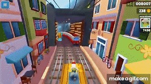 Subway Surfers Gameplay 4K - Free To Use (No Copyright) on Make a GIF