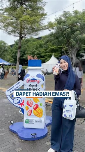 Farhan and Vera on Instagram: "SPILL BOOTH PALING SERU DI GBK! 🚨✨ Lagi di Cimory MOOve Fest dan nemu booth yang activity-nya gokil banget! Bisa main game, perosotan, sampe ikutan Photo Competition berhadiah EMAS! 😱🥇 Sambil main, jangan lupa cobain Cimory Yogurt Drink No Added Sugar. No added sugar tapi tetep enak parah? Cimory doang emang yang bisa! Fix jadi andalan buat tetep sehat tapi tetep chill. Yuk, mampir ke booth Cimory Yogurt Drink No Added Sugar di Plaza Timur GBK dari tanggal 23-25