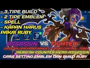 CARA SETTING EMBLEM DAN BUILD RUBY TERSAKIT DAN TERKUAT 2021 - EMBLEM RUBY PALING SAKIT | RUBY