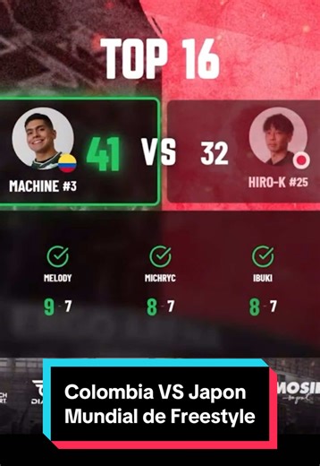 Colombia se enfrenta a Japón en el Mundial de Freestyle