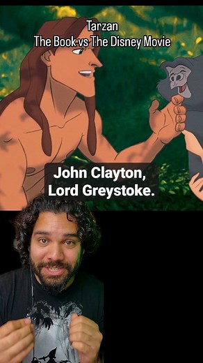 Tarzan: The Book vs The Disney Movie. #Tarzan #Disney #Books #Movie #Folklore #Gorilla #1gorillavs100men #100menvs1gorrila @disney | Thestorytimeguy
