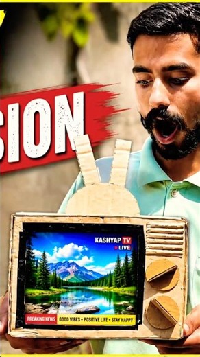 📺 DIY Television at Home | 100% Handmade TV Model #diy #jugaad #tinytv