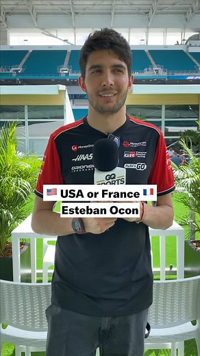 USA or France with Esteban Ocon 🇺🇸🇫🇷 #F1 #Formula1 #MiamiGP | GQ Sports