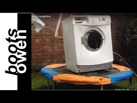 Washing machine brick trampoline