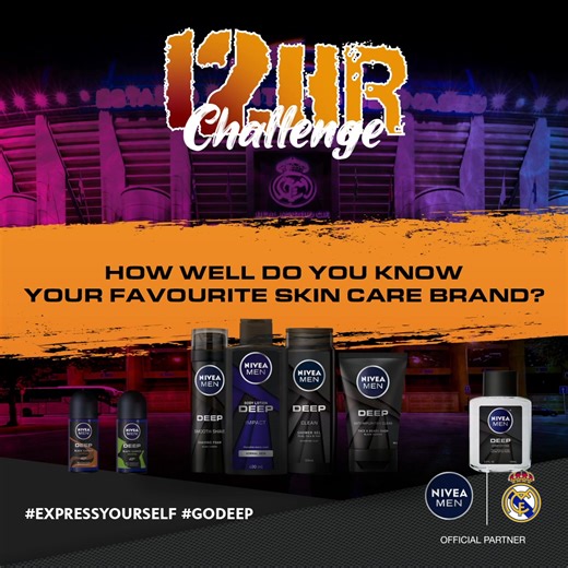 1.9K views · 19 reactions | Become our 12 Hr Challenge 2022 winner and win a framed signed Real Madrid jersey. To win, participate in our 12hr challenge from 7am to 7pm and most importantly don’t forget to find your Deep Expression using this link: https://bit.ly/3Sdf8IC #ExpressYourSelf #GoDeep | NIVEA MEN | Facebook