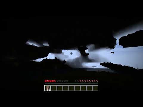 Minecraft but it is a caves only world