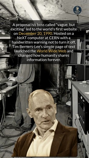 The worlds first website was hosted on a computer with a handwritten warning not to turn it off. #history #discovery #technology | Ancient Saga