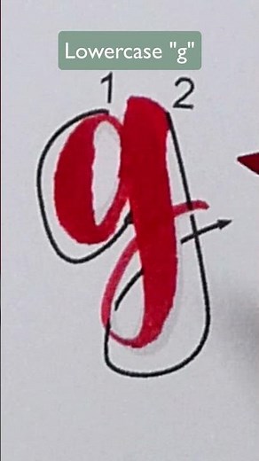 How to write « G » with a brush pen : mini tutorial ! #modern calligraphy #lettering