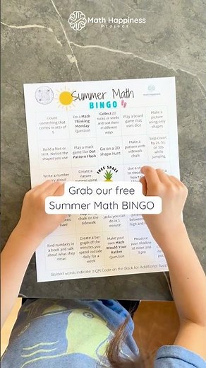 Keep Math Learning Going with Summer Math Bingo!