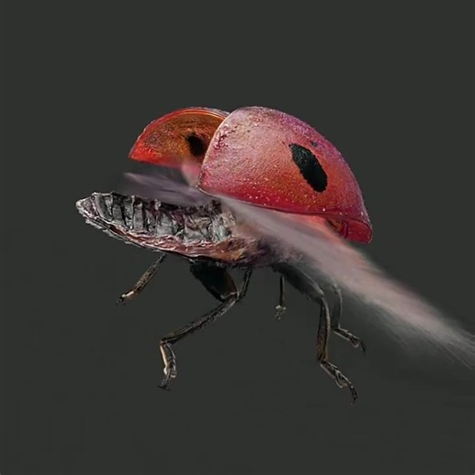 Dany Bittel shared his latest Gaussian Splatting experiment, featuring a seven-spotted ladybug captured mid-flight. The piece was built from 126 camera perspectives, with 16 focus-stacked images per view, using a Nikon D810, cropped sensor, f/16, ISO 128, a Tamron 90 mm macro lens with a 10 mm extension, and Speedlights. The wings were digitally re-rendered with motion blur, blending photographic capture with post-processing to better convey movement. You can play with the bug here: https://supe