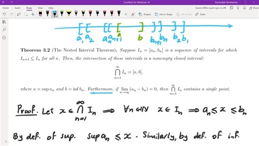 Advanced Calculus I, Part 11, The Nested Interval Theorem