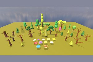 Trees & Flowers (Low Poly) | 3D Trees | Unity Asset Store