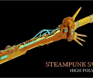ArtStation - Steampunk Sword | Resources
