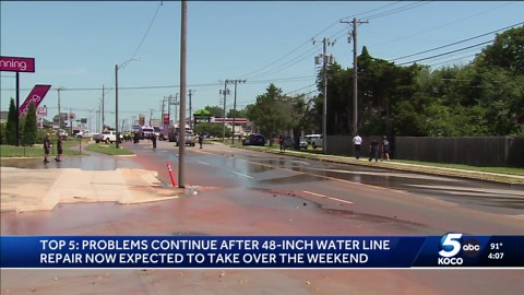 Problems continue after 48-inch water line break