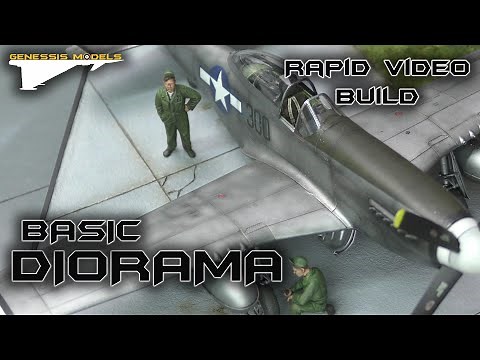 Basic Diorama Tutorial : Rapid Video Build : 1/48 Scale