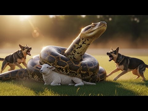 Giant Python Attacks German Shepherd 🐍 | Emotional Animal Rescue That Shocked America