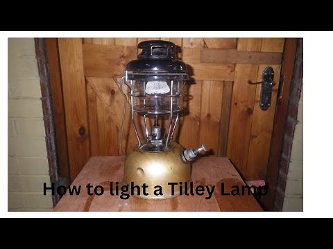 How to light a vintage Tilley Lamp.