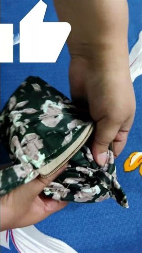 Easy DIY Zipper Pouch for Beginners 😍#shorts #pouch#diy #threadstorystudio